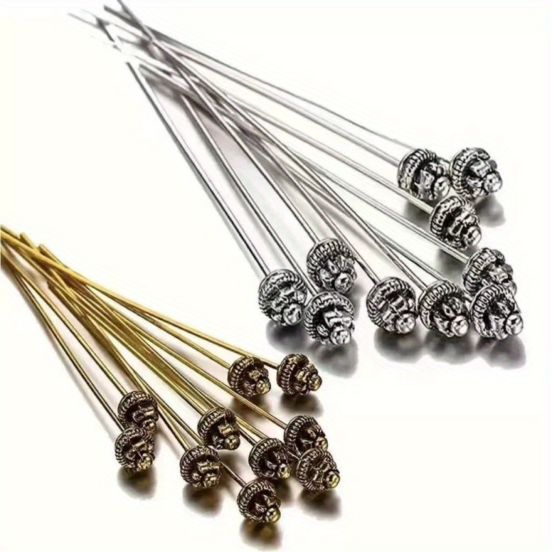 Jewelry Making Head Pins - 10 adet 55mm/2.17 inç kafa iğneleri