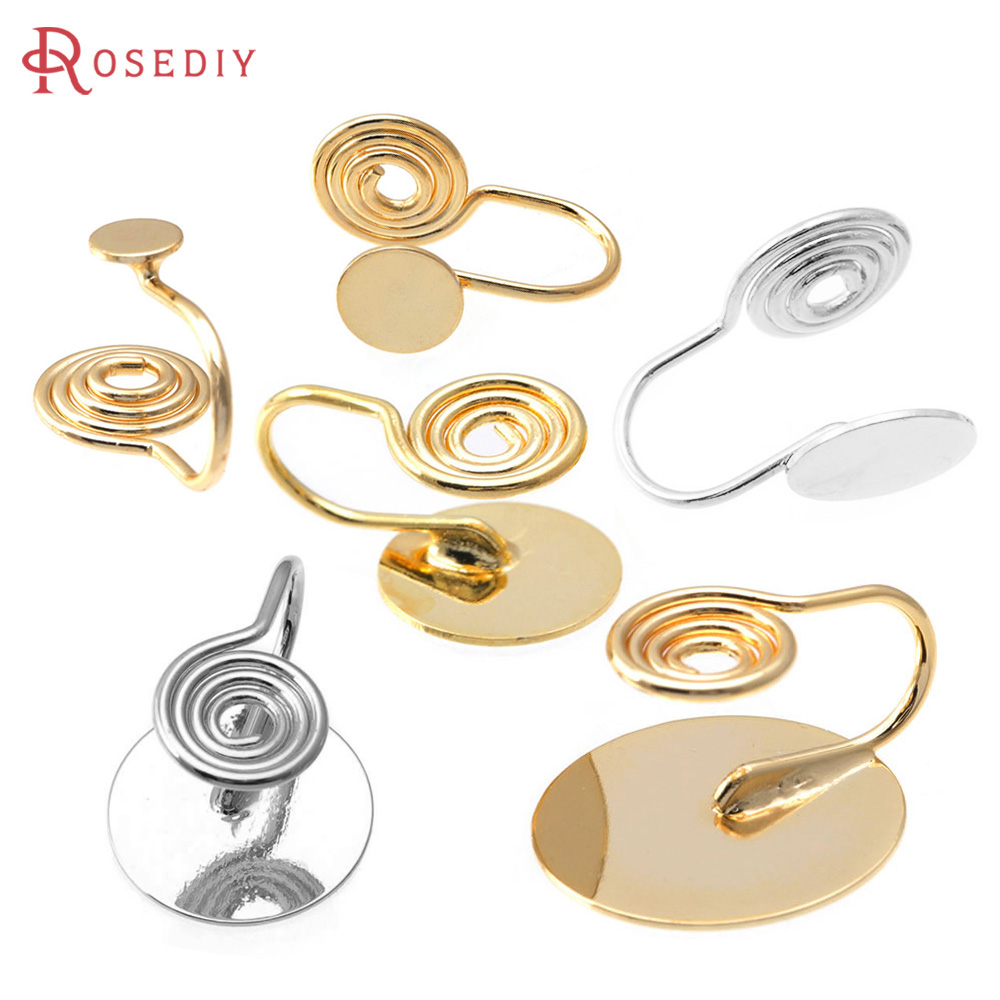 Jewelry Making Set - 4MM~14MM 18K Altın Rengi Pirinç Tepsi