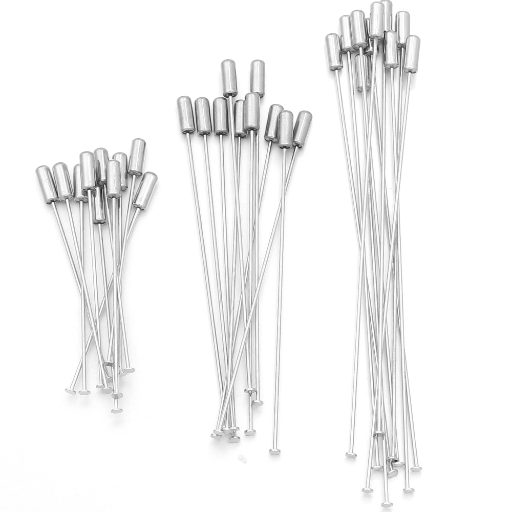 Jewelry Making Head Pins - 10 adet 60/90/120mm bakır broş iğneleri