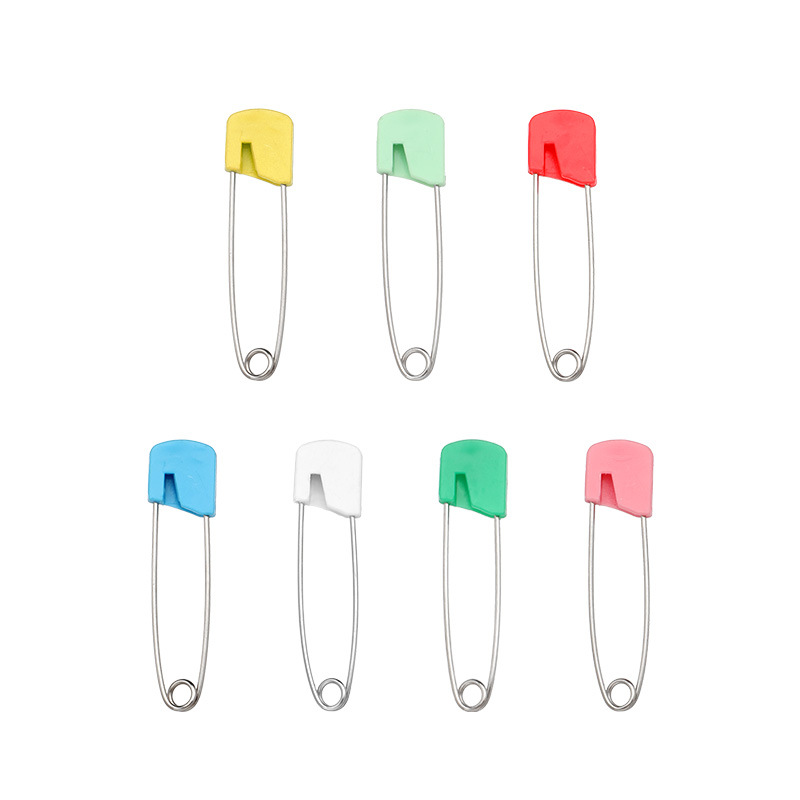 Head Pin Assorted - Bebek Emniyet İğneleri, Plastik Kilit Başlıklı