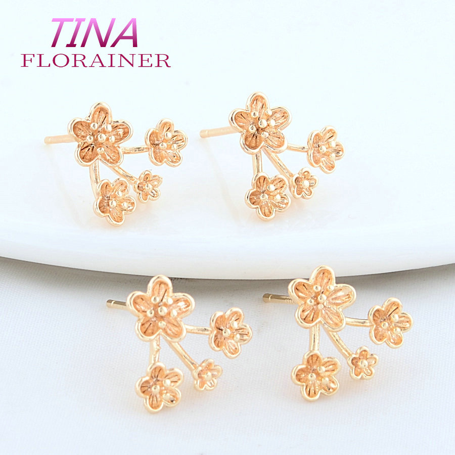 Jewelry Making Set - 13*14MM 18K altın rengi kaplama pirinç
