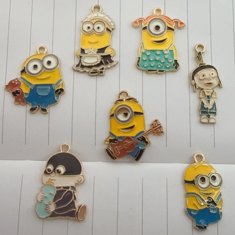 Jewelry Making Factory - 10 adet alaşımlı damla yağlı karikatür