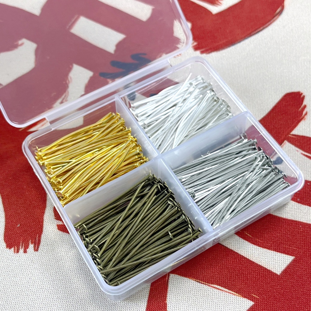 Head Pin Assorted - 400 adet Karışık Kafa Pimleri Seti