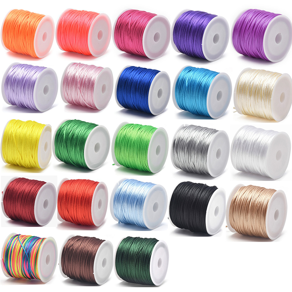 Knotting Cord Silk - 1.5mm El Sanatları Saten Rattail Kordon