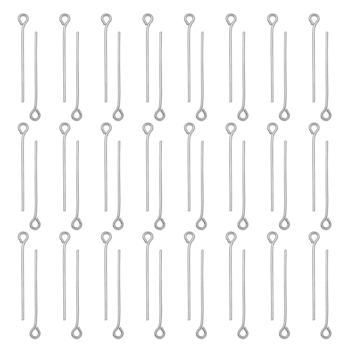 Jewelry Making Rivets - 100 adet/grup Paslanmaz Çelik Göz Pimleri