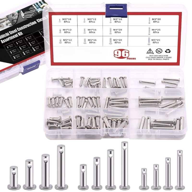 Head Pin Assorted - Düz Başlı Silindirik Pim M3 M4