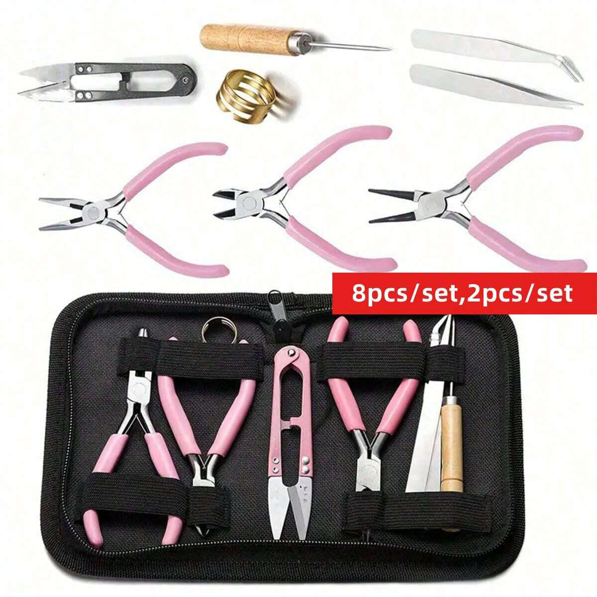 Jewelry Making For Seniors - 8 adet/takım, 2 adet/takım Pembe Kıdemli