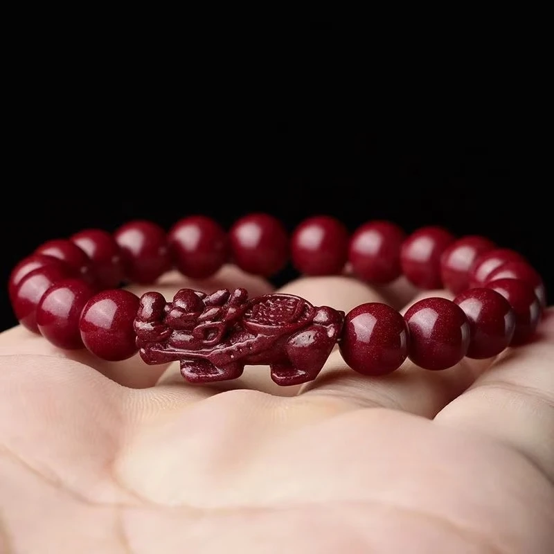 Jewelry Making For Seniors - Kadın El Yapımı Doğal Cinnabar Bilezik