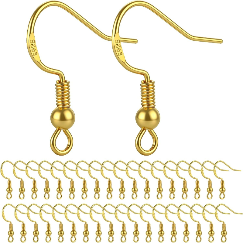Jewelry Making Yarn - 50 adet Altın Kaplama 925 Ayar