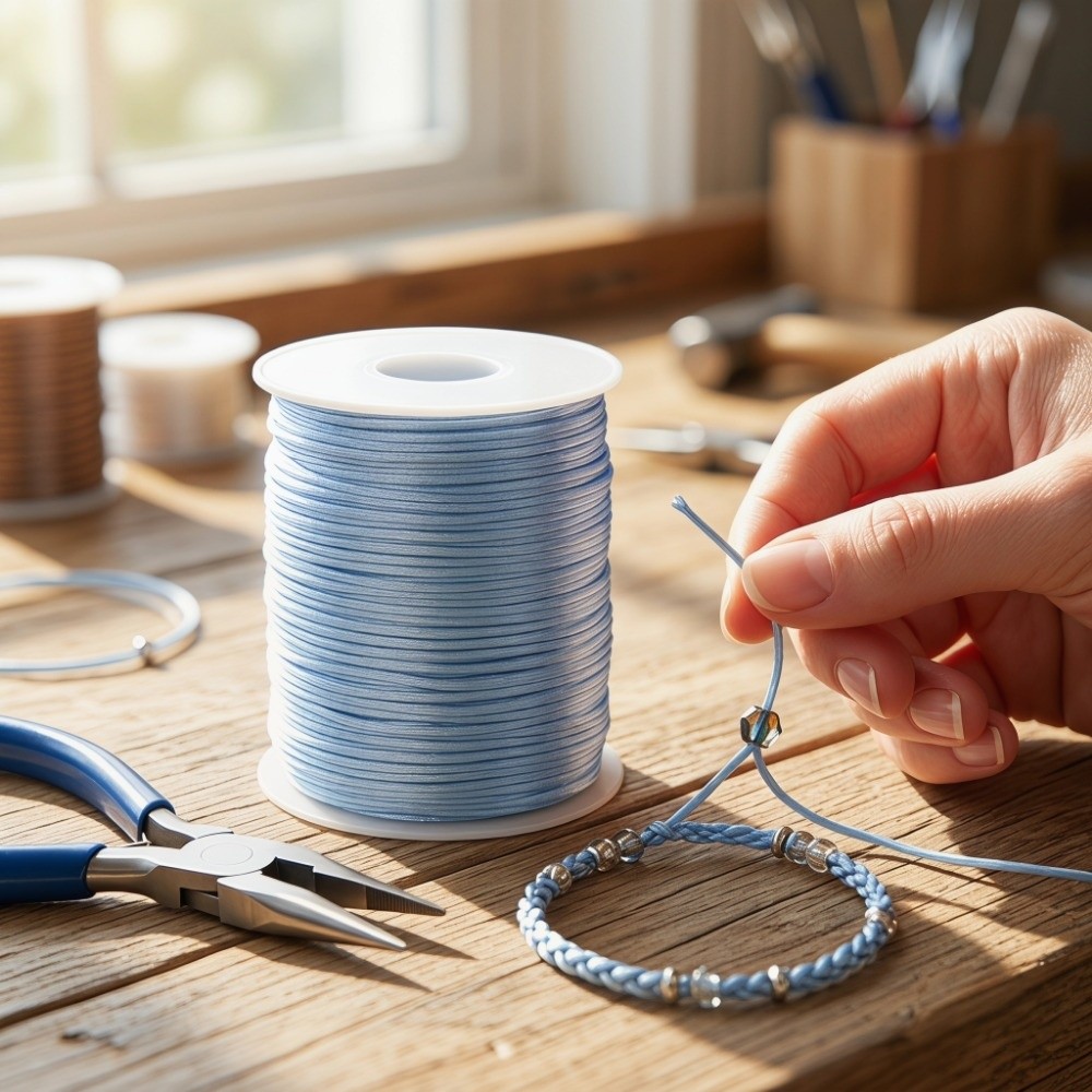 Knotting Cord Silk - 100m Craft İpi 1.5mm Saten Rattail