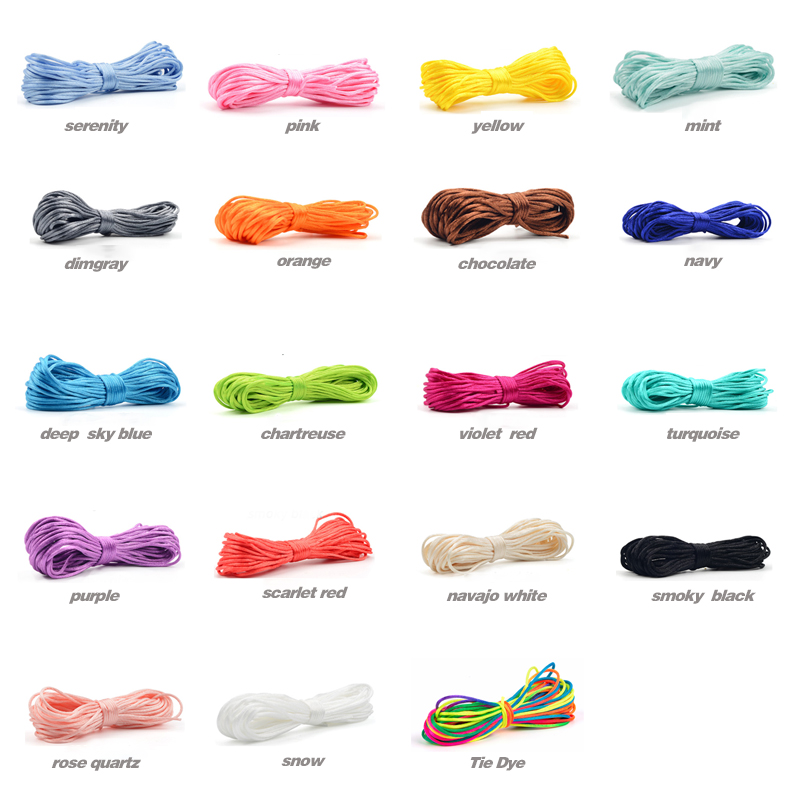 20 m/grup DIY naylon kordonlar - Knotting Cord Silk incelemesi ve fiyatı
