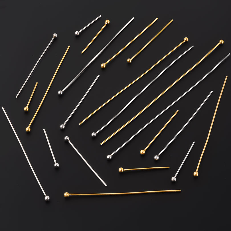50 adet/grup 18 K Altın Kaplam - Jewelry Making Head Pins incelemesi ve fiyatı