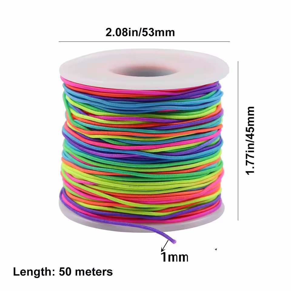 Gökkuşağı Elastik Boncuk İpi,  - Jewelry Making Yarn incelemesi ve fiyatı