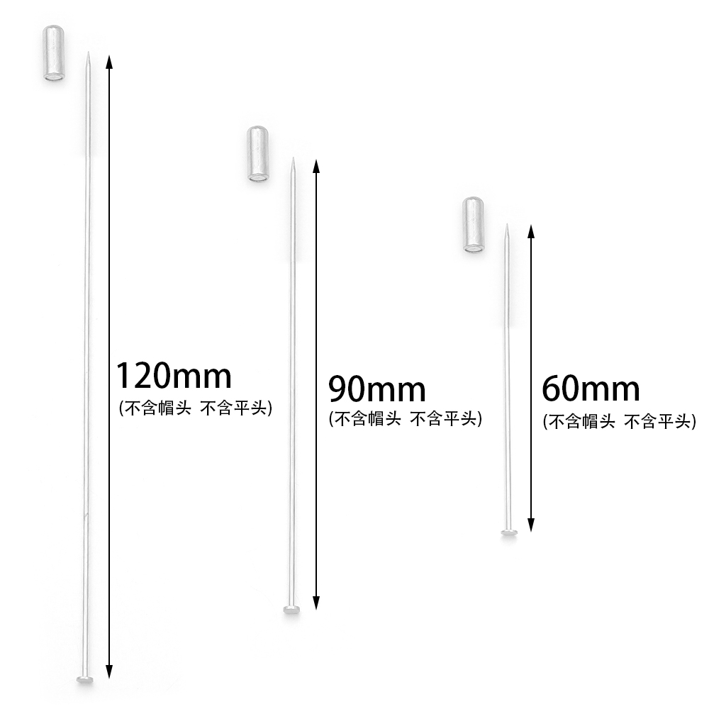 10 adet 60/90/120mm bakır broş - Jewelry Making Head Pins incelemesi ve fiyatı