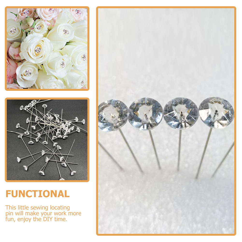 Elmas Detaylı İğne Başlığı Dek - Jewelry Making Head Pins incelemesi ve fiyatı