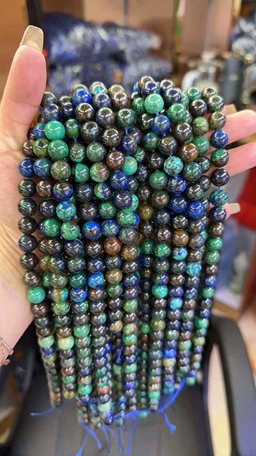 Yeni Doğal Azurit Malakit Taş  - Jewelry Making For Seniors incelemesi ve fiyatı