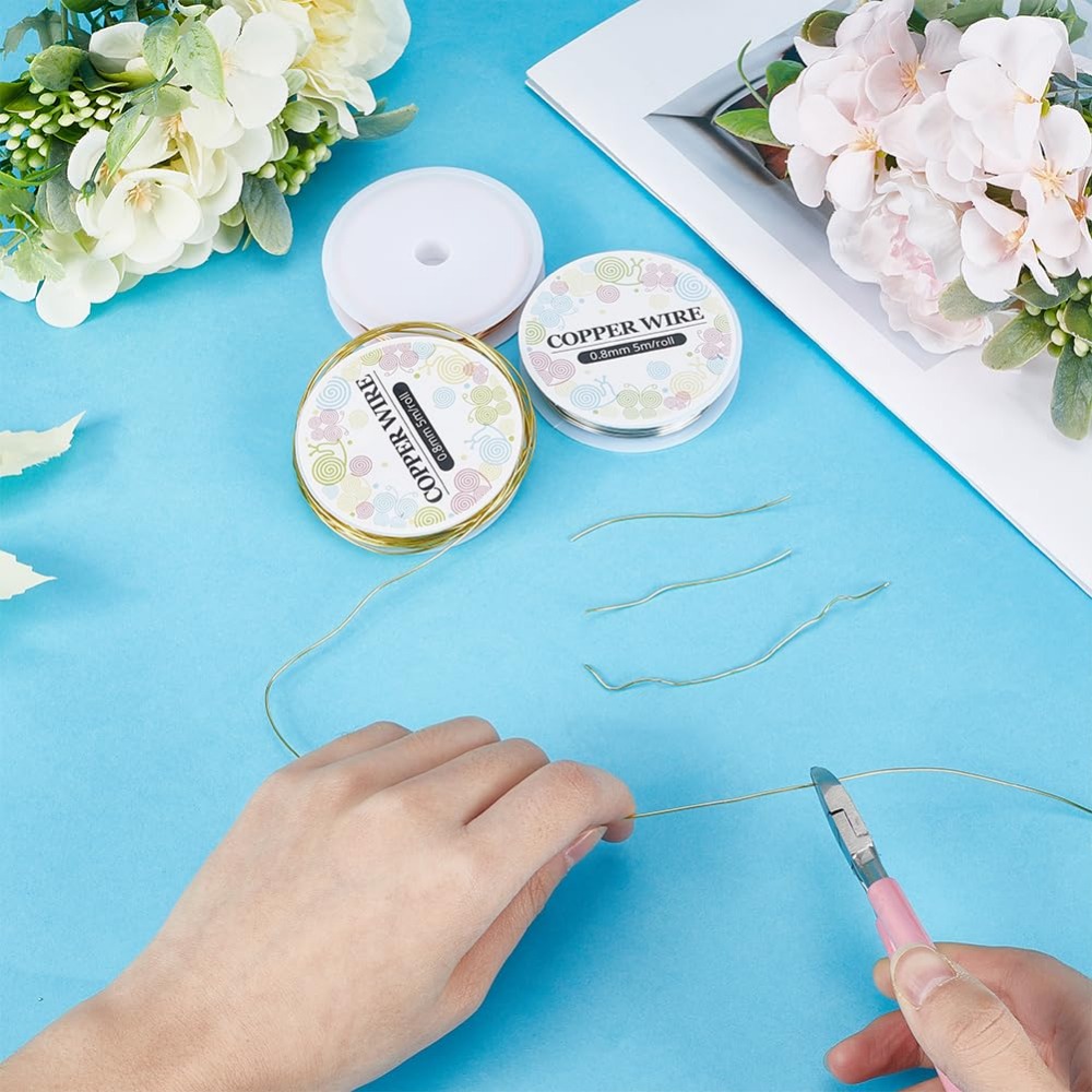 12.8 M Bakır Takı Teli 0.8mm 2 - Jewelry Making Yarn incelemesi ve fiyatı
