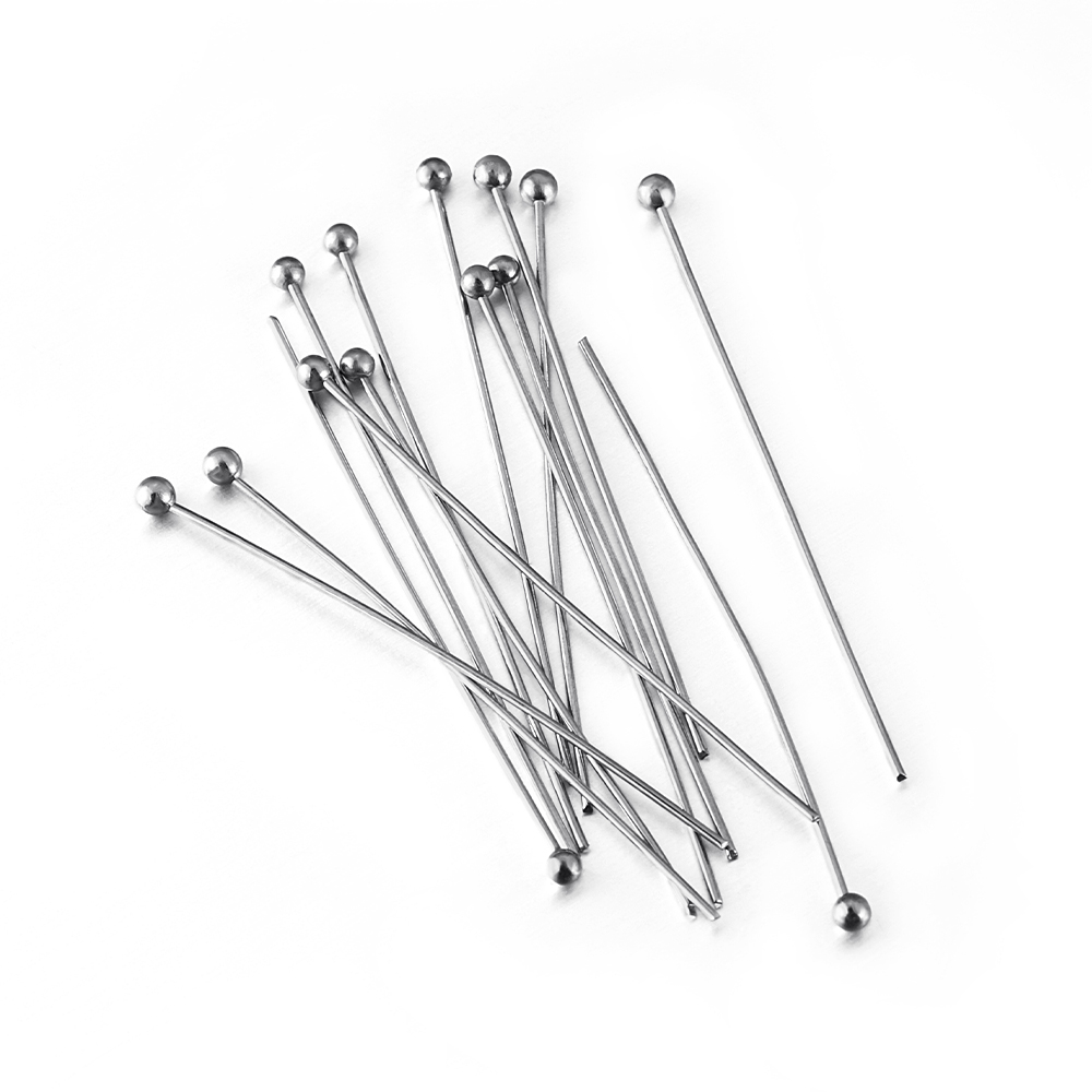 50 Adet/lot 12 14 16 20 25 30  - Jewelry Making Head Pins incelemesi ve fiyatı
