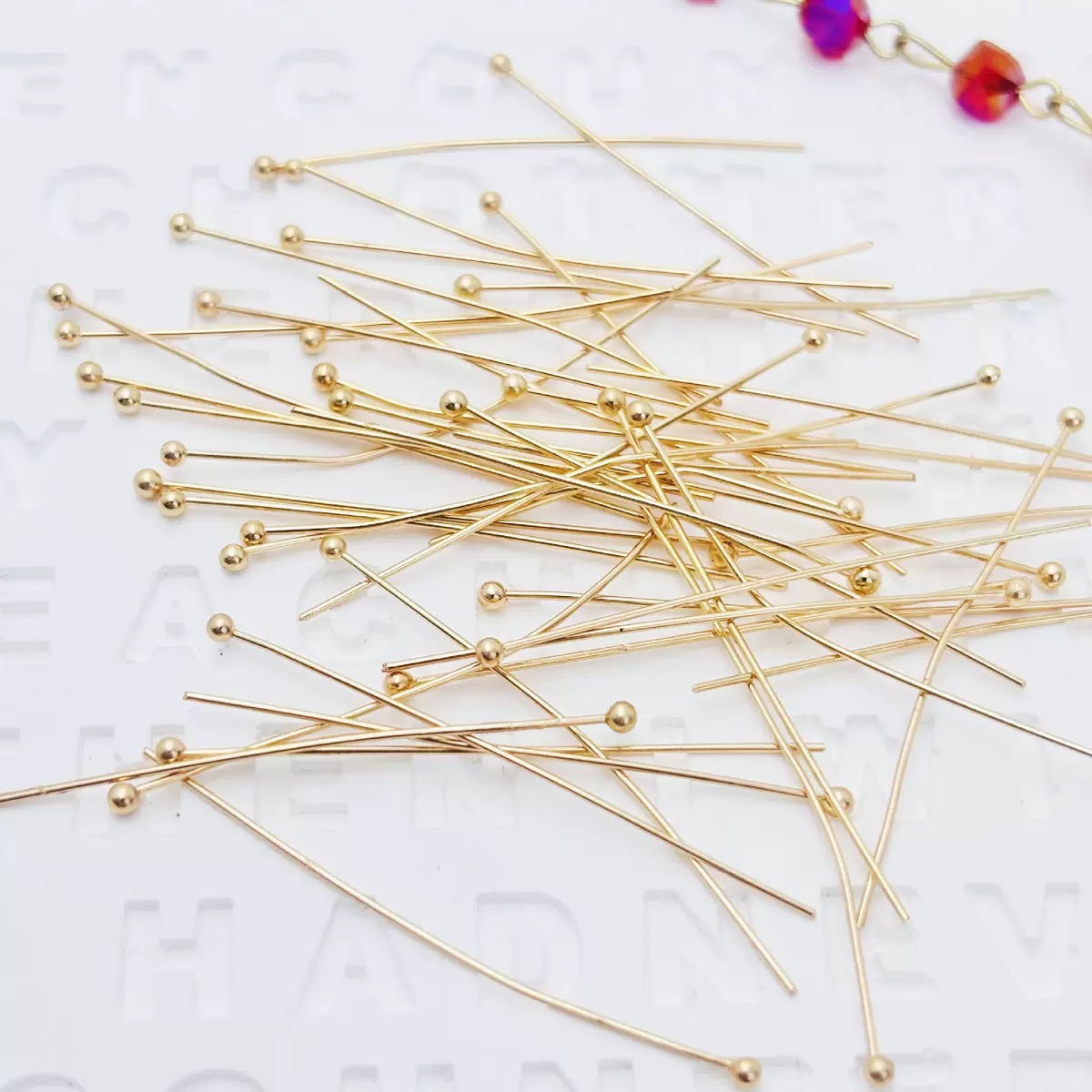 200 adet/lot 16 20 25 30 40 50 - Jewelry Making Head Pins incelemesi ve fiyatı