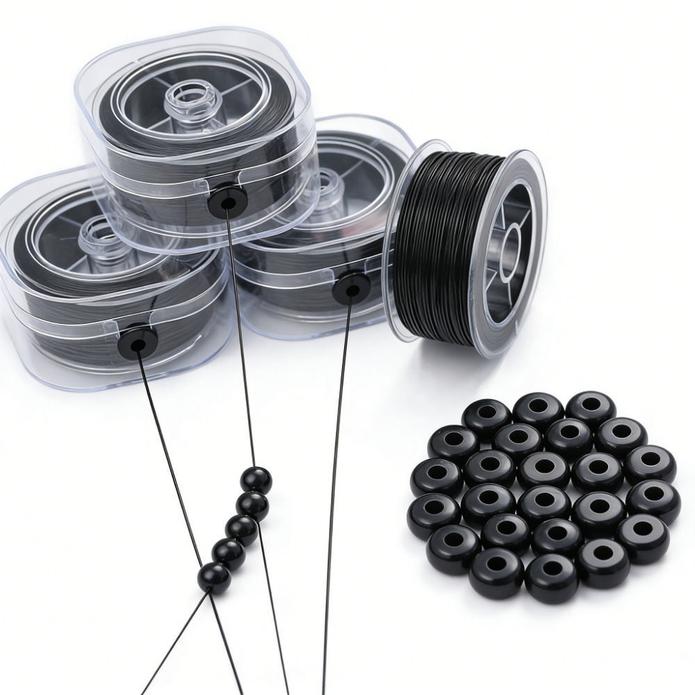 0,5-1 mm Siyah Elastik Kristal - Jewelry Making Yarn incelemesi ve fiyatı