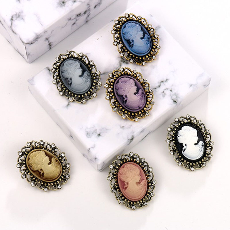Vintage kraliçe Cameo güzellik - Head Pin Assorted incelemesi ve fiyatı