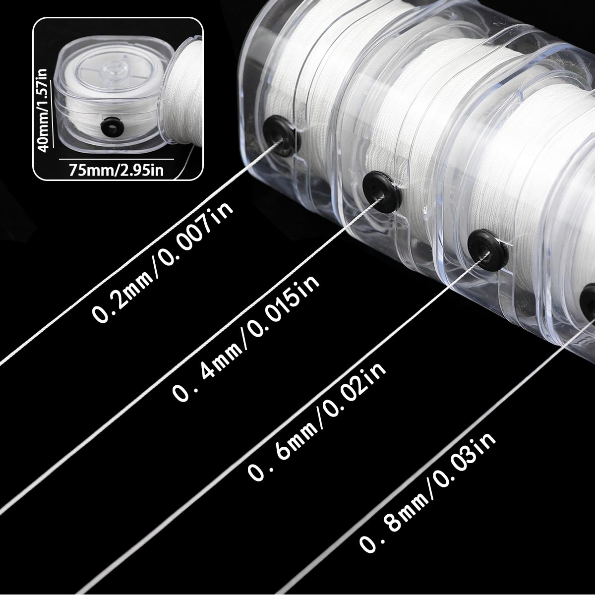 0.2/0.4/0.6/0.8mm Güçlü Elasti - Jewelry Making Yarn incelemesi ve fiyatı