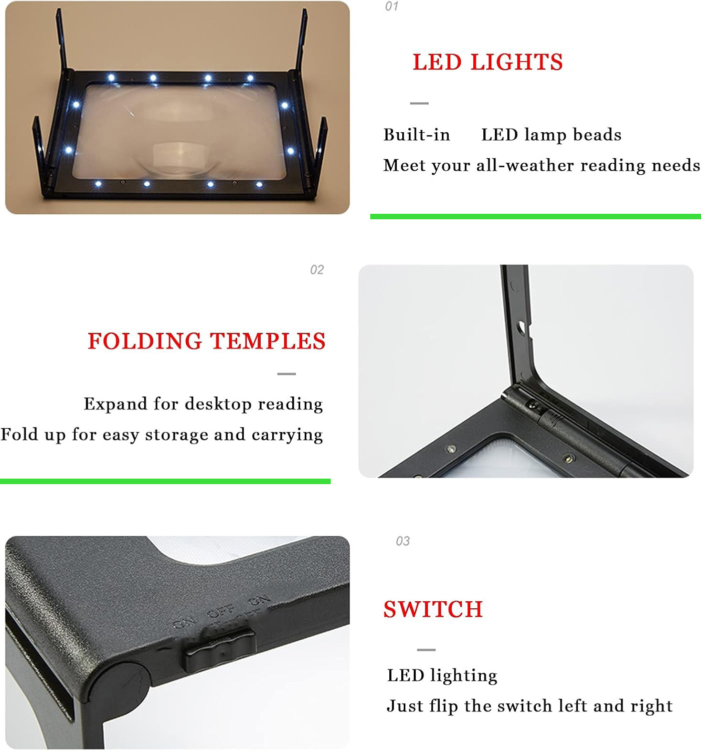 3X LED'li Büyüteç ve Stand, Ya - Jewelry Making For Seniors incelemesi ve fiyatı