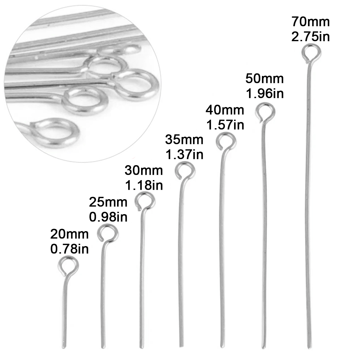 100 adet/grup Paslanmaz Çelik  - Jewelry Making Rivets incelemesi ve fiyatı