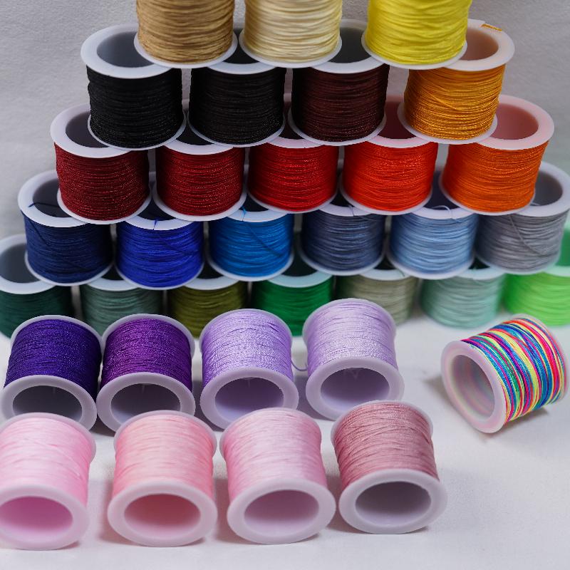 Yeni 50M 0.8mm El Sanatları Na - Knotting Cord Silk incelemesi ve fiyatı