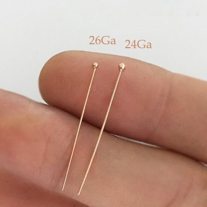 14 Ayar Gül Altın Kaplama Top  - Jewelry Making Head Pins incelemesi ve fiyatı