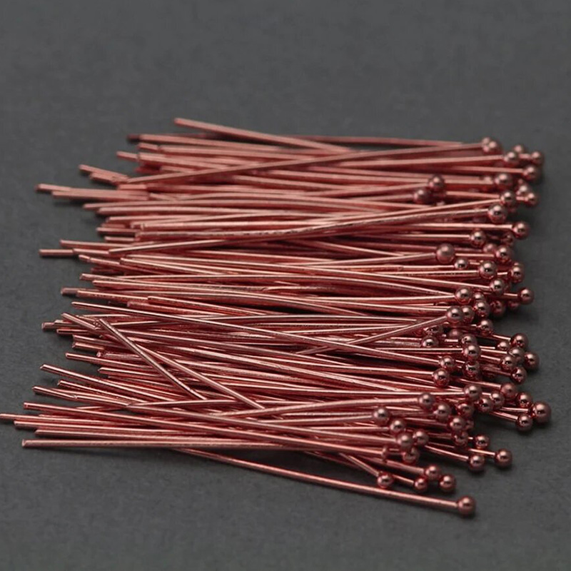 14 Ayar Gül Altın Kaplama Top  - Jewelry Making Head Pins incelemesi ve fiyatı